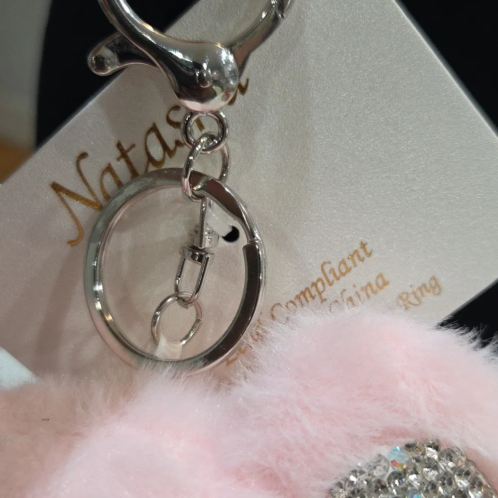 💕▪️Natasha Couture ▪️Blush Elephant Keychain Or Bag Charm